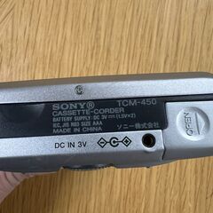 SONY カセットコーダー TCM-450の画像