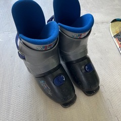 スキー ブーツ板ストック セット 子供用の画像