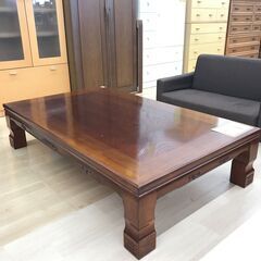 A-510【リユースのサカイ野々市店】ジモティ来店特価‼ 座卓  レトロ 和家具 ブラウン クリーニング済みの画像