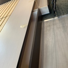 ベッドフレーム　収納付きの画像