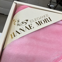 2511-165 HANAE MORI ミンクタッチ毛布 ピンク 未使用の画像