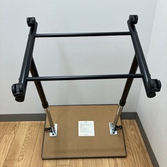 🉐ニトリ　昇降テーブル🉐机　荷物置き　キャスター付　ブラウン　木目　の画像