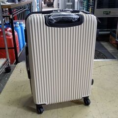 新品 HUNDRED 軽量ソフトキャリーケース 24インチ Mサイズ 63L  MCR-001 ベージュ キャリーバッグ 旅行バッグ 旅行カバン 札幌市 東区 新道東店の画像
