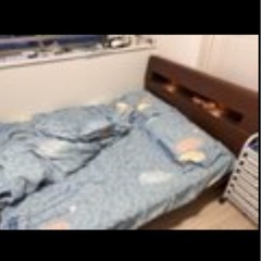 ニトリ　ベッドフレーム　ダブルサイズの画像