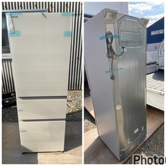 超お薦め品‼️新品未使用品‼️ほんの少しサイド打コン 東芝ガラストップ3ドア冷凍冷蔵庫 2025年の画像