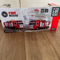 【非売品】ラジコン　リモコン付き　ハシゴ車FIRE RESCUEの画像