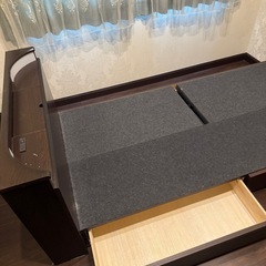 シングルベッド引き出し付き　配送と設置は対応可能ですの画像