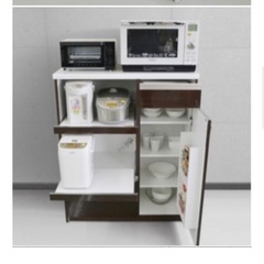 食器棚棚　レンジ台　キッチン収納の画像