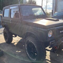 スペシャルカスタム！！ネオ・ヴィンテージ CAR★整備工場からの出品★売り切り！1993年モデル 5MT「スズキ  ジムニー ja11 改 ジムニー」（SUZUKI  JIMNY JA11 改 ジムニー ）「艶消し・アーミーグリーン」の画像