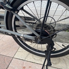 20インチ  グレー　カゴ付き自転車　ミニベロ　グレーの画像