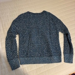 美品　Vネック デザインコットンニット　の画像