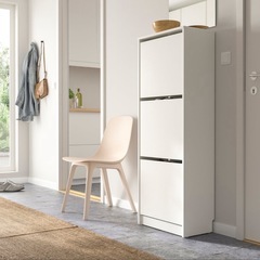 BISSA ビッサ　シューズボックス3段、ホワイトの画像