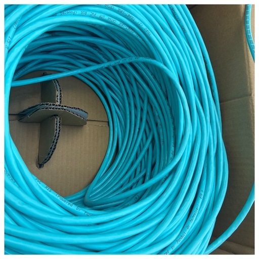 通信興業 CAT6A LANケーブル (200m巻き) TSUNET-10GE AWG23-4P (ライトブルー)