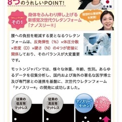 高反発マットレス モットン ダブル マットレス ベッド 敷布団 体圧分散 10cm 日本製の画像