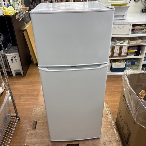 ☆ドリーム荒牧店☆ジモティー割引有☆【クリーニング済み】ハイアール/2ドア冷蔵庫/JR-N130C/130L/2023年製