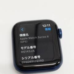 Apple Watch Series 6/GPS/40mm/A2291/ブルー〈MG143J/A〉の画像