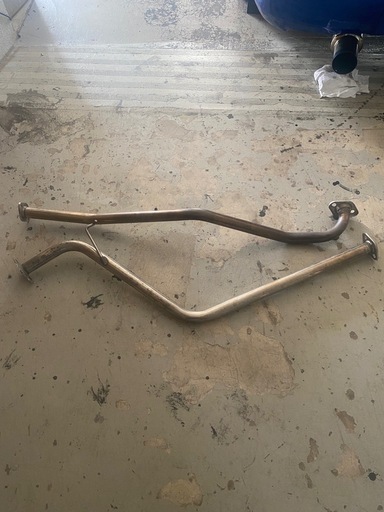 エッセ　フロント、、中間ストレートマフラー