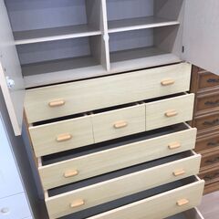 A-511【リユースのサカイ野々市店】ジモティ来店特価‼ ベビータンス ブラウン クリーニング済みの画像