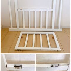 タンスのゲン　ベビーサークル　ペットサークル　ハイタイプ　木製の画像