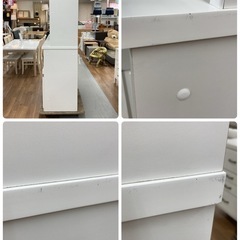 ジモティー限定価格！S739 ⭐ NITORI ニトリ キッチンボード 食器棚 リガーレ160 ソフトクローズ＆モイス搭載 幅160cm  USED 綺麗の画像