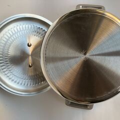 未使用　国産　アルミ手打ち鍋　１８ｃｍ　の画像