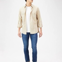 ブーツカットジーンズ スリムフィット ストレッチ メンズ(W32/L34)の画像