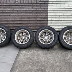 ヨコハヤ　スタッドレスタイヤ　ホイル　4本セット　ヴェルファイア　アルファード等の画像