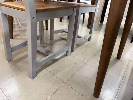 J1160　【リユースのサカイ柏】　IKEA　イケア　ダイニングテーブルセット　椅子2脚付　インガートルプ　　クリーニング済み J3160 【リユースのサカイ柏店】 IKEA イケア GAMLEBY テーブル