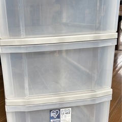 【決まりました】無料 アイリスオオヤマ ロングチェスト 3段  の画像