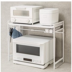 ニトリ　伸縮電子レンジラック ラップホルダーの画像