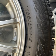 スタッドレス  22年 155/65R14 ホイール付き 4本セットの画像