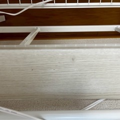 🛏【美品】ニトリ ダブルベッドフレーム ホワイト 通気メッシュタイプ ¥20,000（昭島市引き取り）の画像