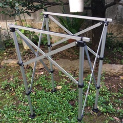 コールマン二口コンロ➕スタンドの画像