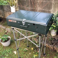 コールマン二口コンロ➕スタンドの画像