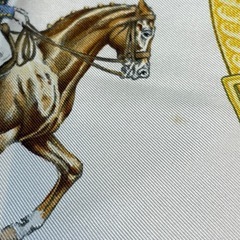 D7046【エルメス】カレ90 フランス国立乗馬学校 大判 スカーフの画像