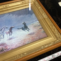 絵画　　遊ぶ馬
の画像