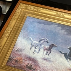 絵画　　遊ぶ馬
の画像
