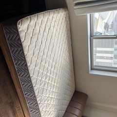 ファブリックレザーダブルベッドの画像