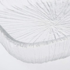 ササキガラス スクエア角ガラス皿 ”なぎさ” 3枚セットの画像