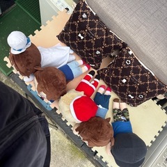 コナン寝そべりぬいぐるみ5体&クッション2点セットの画像