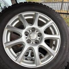 195/65R15 スタッドレスタイヤ3本　3本ホイール付　（100ｍｍ　５穴）の画像