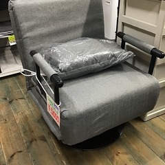 未使用品　2WAYソファベッド　1人掛け　チェア　グレーの画像