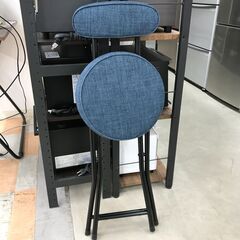 ＼家具＊家電のお店／【ｼﾞｬﾝｸﾞﾙｼﾞｬﾝｸﾞﾙ石川金沢店】おりたたみチェア ブルー W(幅)30×D(奥行き)45×H(高さ)77cmの画像
