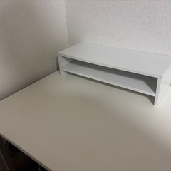 モニター台 モニタースタンド デスク上スタンド スタンド 台 デスク上 机上台 机上ラック 電話台 ファックス台 プリンター台 収納 シンプルの画像