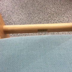 【ブルー×ナチュラル】ダイニングチェア IDEE  チェア 椅子　イス　布座面　ブルー ベージュ  の画像