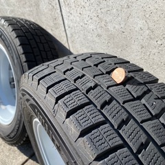 スタッドレス185/70Ｒ14タイヤホイール4本セット中古引き取り限定の画像