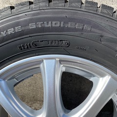 スタッドレス185/70Ｒ14タイヤホイール4本セット中古引き取り限定の画像
