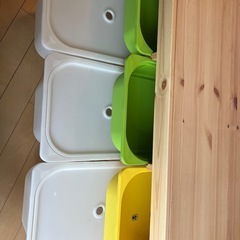【値下げ】IKEA TROFAST 子供用収納棚セットの画像