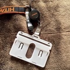 日立建機　ストラップ　リール&プレートつき付きの画像