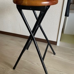 木製折りたたみスツール　　の画像